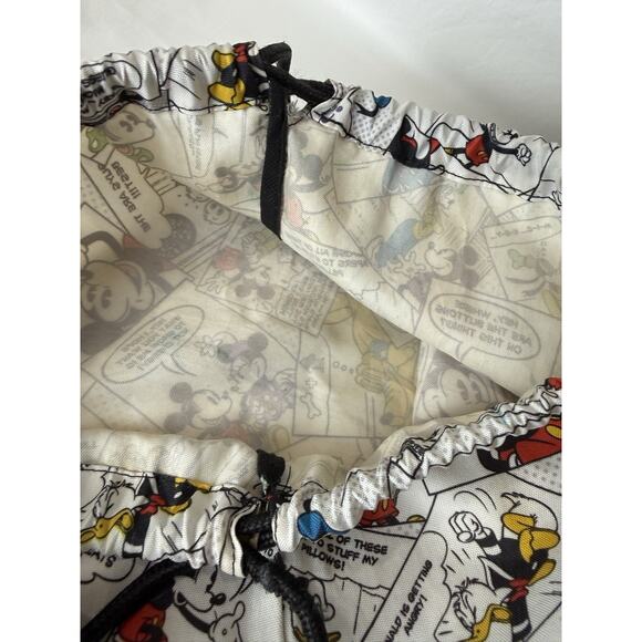 Walt Disney World Parks Comic Strip Mickey Mouse Drawstring Cinch Bag Backpack - Picture 12 of 15